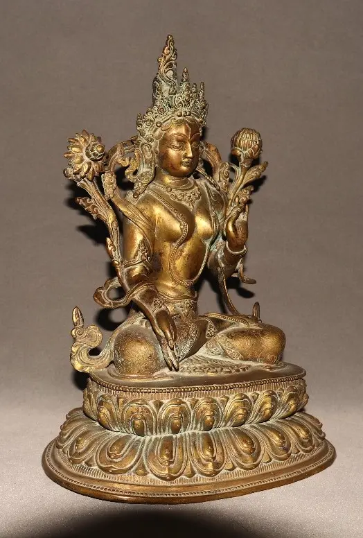 White Tara copper 36 cm 4.3 kg (5).webp