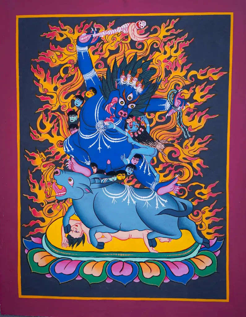 Yama Dharmaraja Thangka (The Lord of Death)