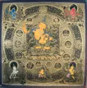 Five Manjushri Mandala Thangka — The Golden Palace of Pure Wisdom