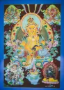 Five Jambhala Thangka – Menri Wealth Assembly