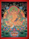 Yellow Jambhala Thangka – Night Landscape