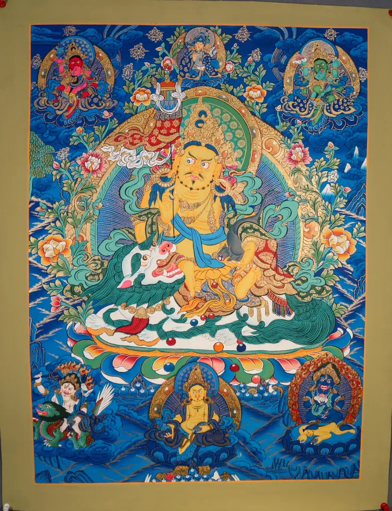 Vaisravana Thangka – Celestial Wealth Assembly 