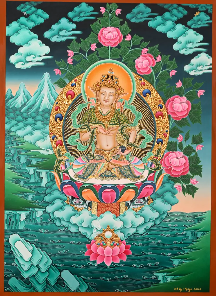 Vajrasattva Thangka – Newari Golden Masterpiece