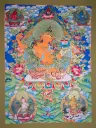 Five Manjushri Thangka – Five Peaks Assembly – Newari Style