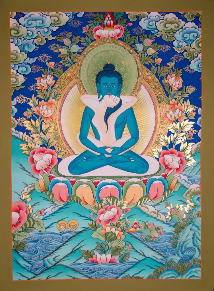 Samantabhadra Thangka – Primordial Union – Menri Style