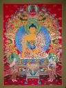 Shakyamuni Buddha Thangka – Red Marthang Realm – Light of Infinite Blessing