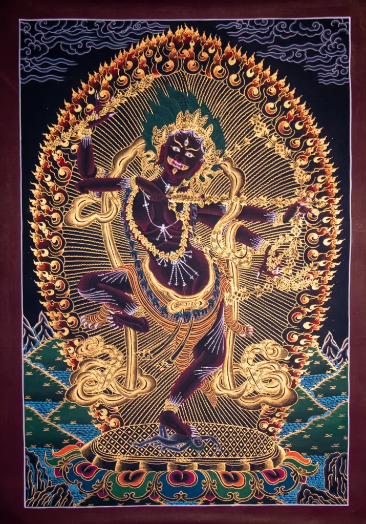 Kurukulla Nagthang Thangka — Golden Wisdom — The Radiance of Pure Magnetism