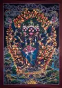 Vajrakilaya Thangka – Nagthang Dark Sky Style – Sacred Protective Power 