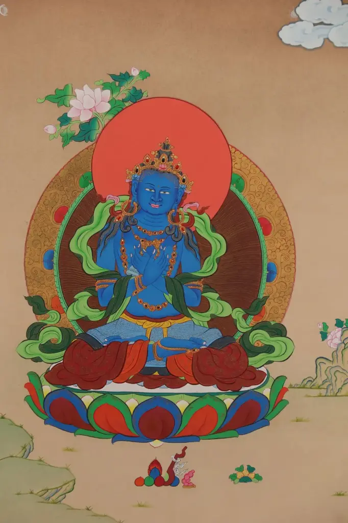 Vajradhara Thangka | Primordial Wisdom | Menri Style