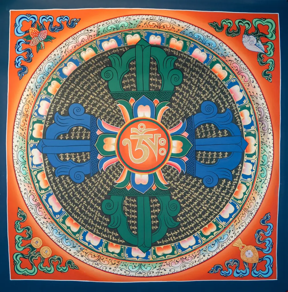 Double Vajra Mantra Mandala – The Pillar of Indestructible Strength 