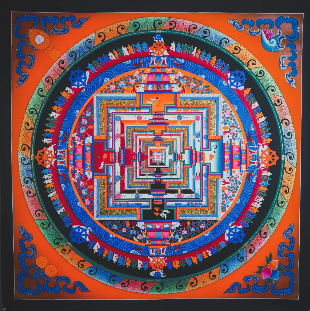 Kalachakra Mandala Thangka – The Sacred Wheel of Time