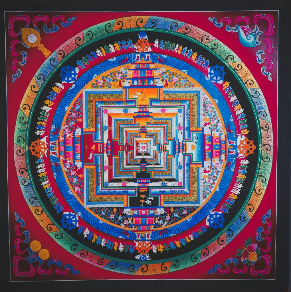Kalachakra Mandala Thangka – The Sacred Wheel of Time