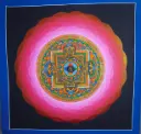 Om Bija Mantra Mandala Thangka
