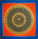 The Orange Buddha Eyes Mandala: Radiant Wisdom