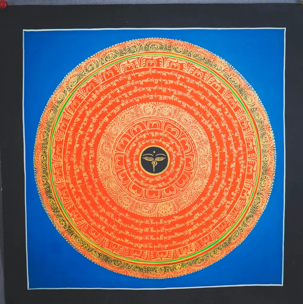 The Blue Buddha Eyes Mandala: The Ocean of Wisdom