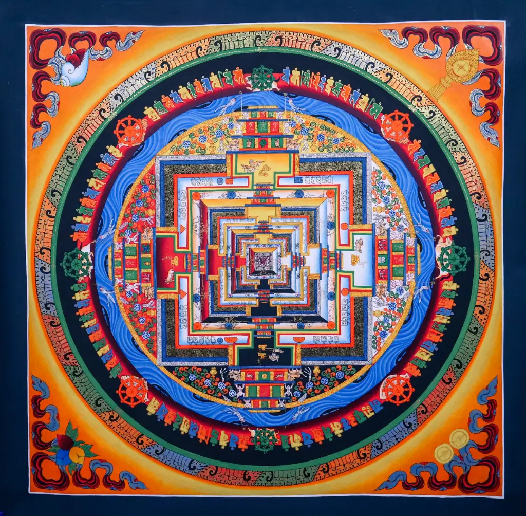 Kalachakra Mandala Thangka – The Sacred Wheel of Time