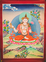 Peaceful Vajrapani Thangka – White Lotus Assembly