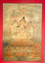 Manjushri Thangka – Golden Serthang Masterpiece