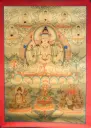 Chenrezig Thangka – 24K Gold Serthang – The Heart of Awakened Compassion 