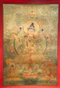 Manjushri Thangka – Golden Serthang Masterpiece