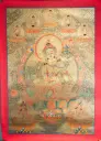 Green Tara Thangka – Five Dhyani Assembly