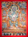 Two-Armed Mahakala Thangka – Newari Assembly