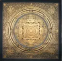 Kalachakra Mandala Thangka – Gold Nagthang Design