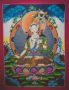 Sitatapatra (Dhukar) Thangka – Newari Gold Style