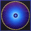 Cosmic Blue Lotus Mandala (The Geometry of Silence)