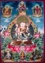 Vajrasattva Consort Thangka – Seven-Deity Assembly