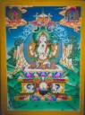 Chenrezig Thangka – Menri Style – The Radiance of Boundless Compassion